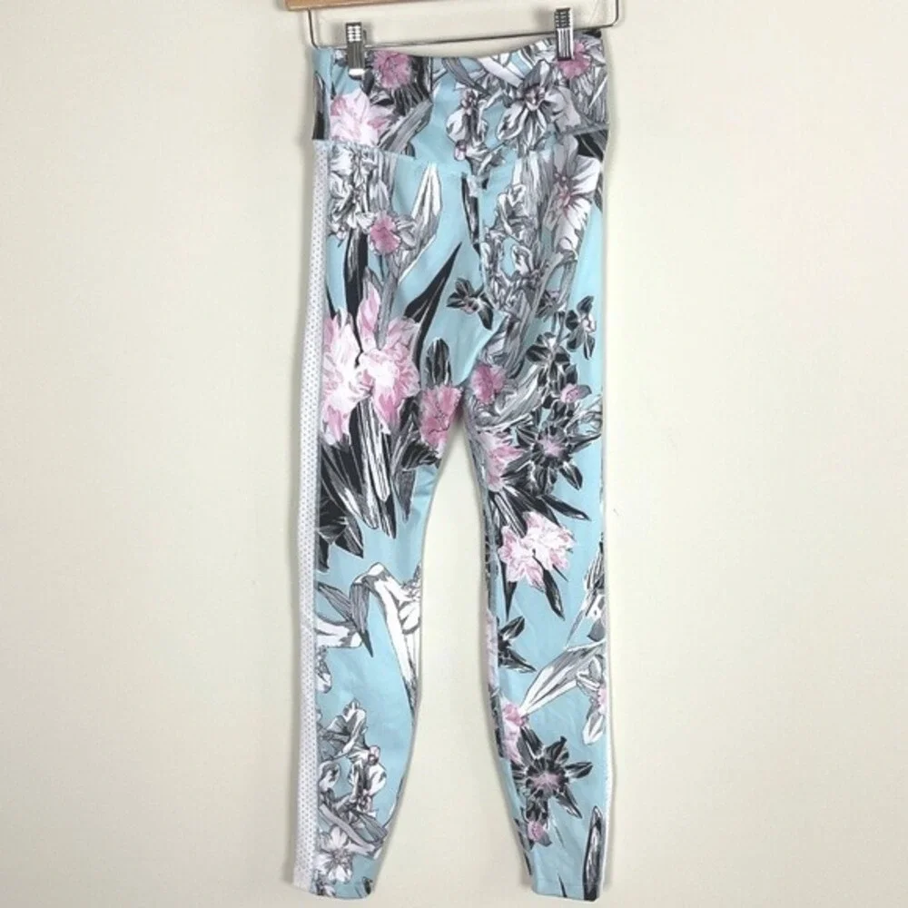 2/$30 Nike Dri-Fit Blue Pink Floral All In‎ Hyper Femme Leggings Pants Small